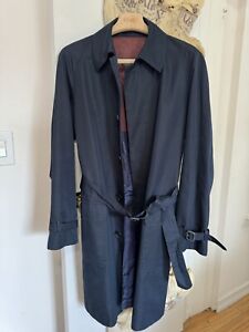 The Armoury By Ring Jacket Cotton/Poly Navy Trench Coat 52