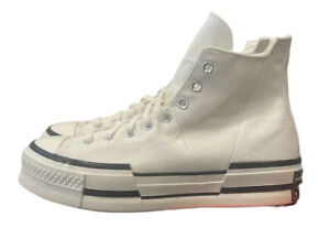 Converse Chuck 70 Plus Hi Mens Sz 9.5-12 Casual Retro Shoe White Black Sneaker