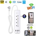 32GB HD 1080P WIFI IP Camera Outlets Power Strip Socket Network CAM Recorder DVR