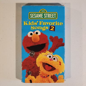 Sesame Street - Kids' Favorite Songs 2 VHS 2001 CHILDREN'S FAMILY MUSIC RARE OOP