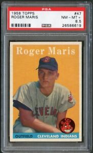 1958 Topps 47 Roger Maris RC Indians PSA 8.5 26586619