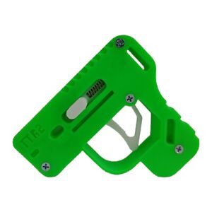 3D Printed tictac gun toy - Launches 5-8' - FLO Green/White - Includes TicTacs