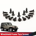 16PCS/SET Fit For 1976-2006 Jeep CJ YJ TJ Wrangler Windshield Frame Torx Screws (For: Jeep CJ7)