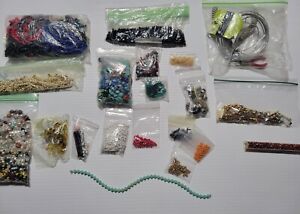 Glass beads lot 3lbs Loose Mixed Beads