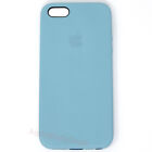 Genuine OEM Apple Blue Leather Case for iPhone 5 5S SE