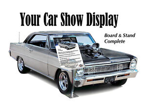 YOUR CAR SHOW DISPLAY - Board & Wheel Stand Complete
