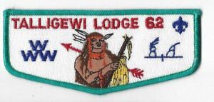 OA Lodge 62 Talligewi S2 Flap Aqua Blue Border Lincoln Heritage Council
