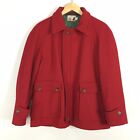 VTG Pendleton Lobo Virgin Wool Red Jacket Coat ZIP Up Men’s Size 42