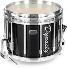 Dynasty DFZ Custom Elite Marching Snare Drum - 12 inch x 14 inch, Black with