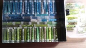 Sead Beads Light Blue & Green High Quality Huge Lot