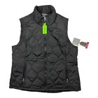 Free Country Ladies Lightweight Warmth Quilted Vest Size XL Black