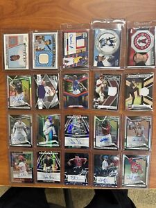 New ListingHUGE 100+ Baseball Card Auto Relic Numbered Refractor HOF Star Lot