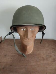 Vietnam Era M1 Helmet w Liner - USMC ARMY