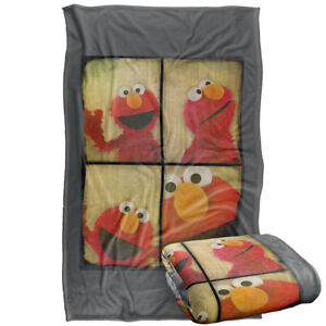 Sesame Street Photo Booth Elmo Silky Touch Super Soft Throw Blanket, 36