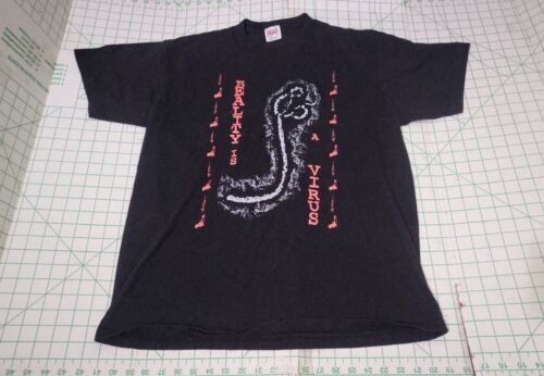 Vtg Numb Industrial Grunge Band 90s Global Pandemic Tour Shirt Nirvana Seattle
