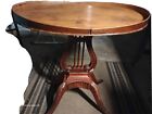 Antique Occasional Table Mersman Oval Mahogany Lyre Harp 1920s Colonial Revival