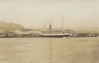 SHIP SS PURITAN RPPC at Frankfort Excursion Package Boat BEFORE THE SHIPWRECK!