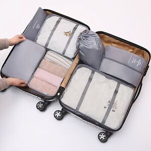 7 PCS Travel Luggage Organizer, Suitcase Storage Bags, Clothing Packing Cubes