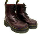 Dr. Martens Audrick Brando Leather Platform Lace Up Boots Size 6