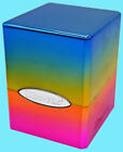 ULTRA PRO RAINBOW SATIN CUBE DECK BOX Card Compartment Storage Case mtg gloss UV