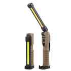 2PCS Magnetic Rechargeable COB LED RED Work Light Lamp Flashlight Folding Torch
