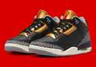 Nike Women's Air Jordan 3 Retro 'Black Cement Gold' Shoes Black CK9246-067 NEW