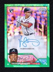 New Listing2023 Topps Chrome Logofractor Green Refractor 1/99 Vaughn Grissom Rookie Auto RC