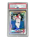 Marcelo Mayer Signed 1st Refractor 2021 Bowman Chrome Draft PSA Auto Red Sox
