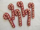 CANDY CANE Ornament 6pc Primitives by Kathy 16694 NEW vintage style stamped