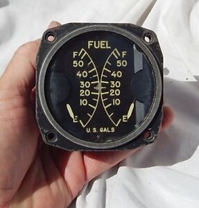 1958 Cessna 310 & USAF U-3A or L-27A Fuel Quantity Indicator Gauge Instrument
