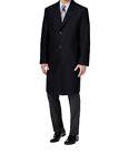 London Fog Signature Wool-Blend Overcoat (BLACK 40R ) New