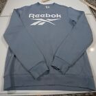 Reebok Identity Big Logo Crewneck Sweatshirt, Men's Size Medium , Blue
