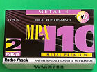 Radio Shack MP-X 110 min  2 Pack Metal 4 Type IV  Cassettes, New