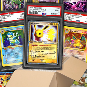 Pokémon Card GRADED Box! - Assorted Lot - 1 Graded Card + 2 Ultra Rare Cards