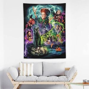 Kieomthu Hocus Pocus 3D Printing Tapestry Wall Hanging Wall Art Decoration Blank