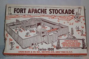 Marx Playset 1950s Fort Apache Stockade # 3678 Never Played With Playset