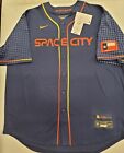 HOUSTON ASTROS City Connect SPACE CITY 100% REAL Baseball JERSEY NWT $140 XL