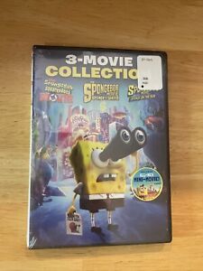 The SpongeBob 3-Movie Collection Sponge out of Water, on the Run DVD New Sealed