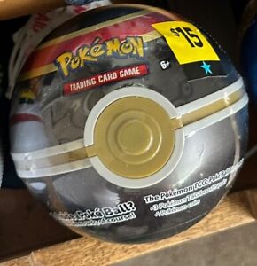 Pokemon Poke Ball Tin Packs Brand New Sealed 3 Tcg Booster Packs