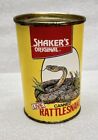 Vintage Shakers Original Canned Live Rattlesnake Can Gag Gift RATTLE WORKS Moves