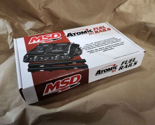 MSD Atomic 2724 EFI Billet Fuel Rails, Black for AirForce LT1 LT GM Gen V V8 int