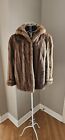 Armstrong custom furs Real Natural mink Fur Coat Jacket Made in USA норка Size М