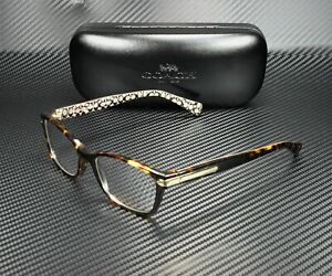 COACH HC6065 5291 Dark Tortoise Rectangle Women's 51 mm Eyeglasses
