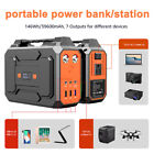 Portable Power Bank 100W 146Wh AC DC USB Camping Hiking External Battery Charger
