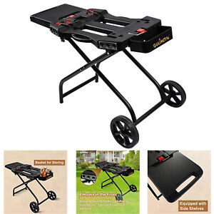 Portable Grill Cart for Weber Q1000, Q2000 Series Gas Grills Top Griddle Stand