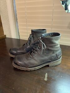 LL Bean Brown Leather Boots 1912 Lace Up 8 Eye 264289 Hiking Mens Size 11 M