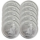 Lot of 10 - 2024 UK 2 Pound King Charles III Silver Britannia 1 oz .999 BU
