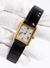 Auth Must de Cartier Tank 18ct Gold on Sterling Silver Unisex Watch