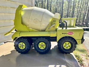 Mighty Tonka Cement Mixer Lime Green Vintage