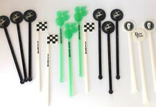 Lot of 14 Vintage Swizzle Sticks~Remy Martin, Cuervo, Black Velvet, Cactus Juice